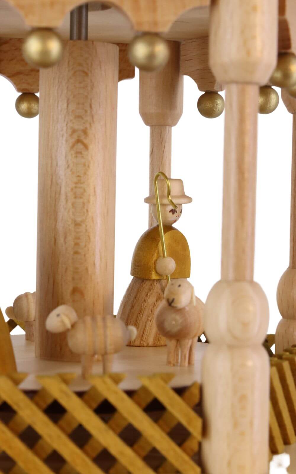Weihnachtspyramide Heilige Geschichte, 3 – stöckig, 38 cm von Richard Glässer_3