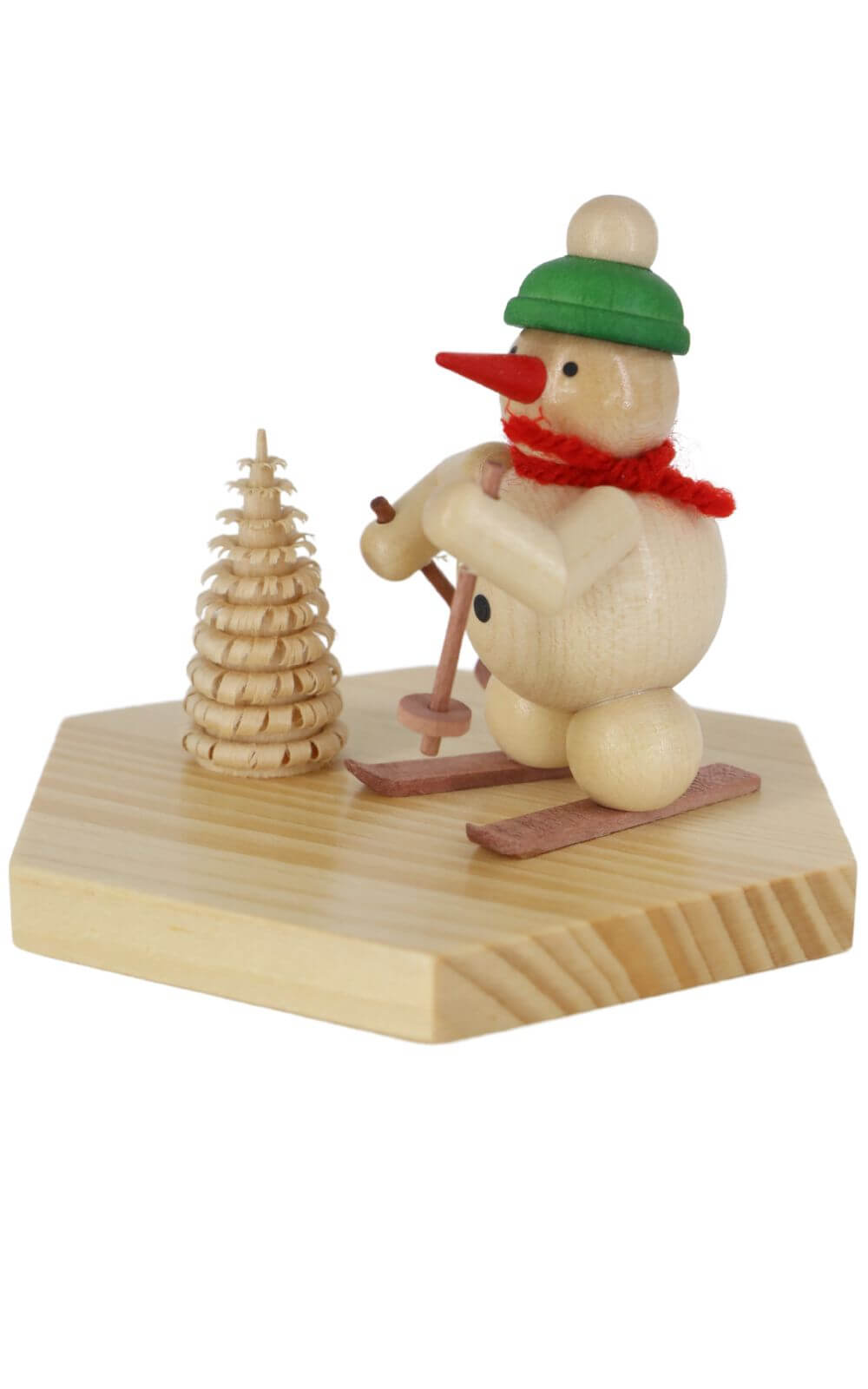 Miniatur Schneemann Skifahrer, 8 cm, farbig von Ralf Zenker_2