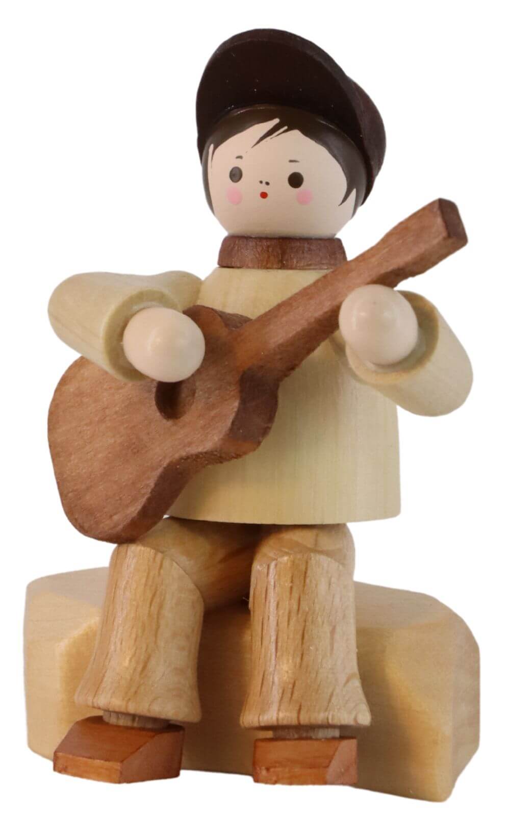 Miniatur Gitarrist, sitzend, 6 cm von Romy Thiel