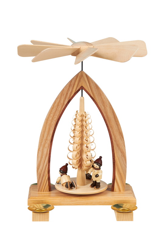 Weihnachtspyramide Eisläufer, 26 cm von Heinz Lorenz