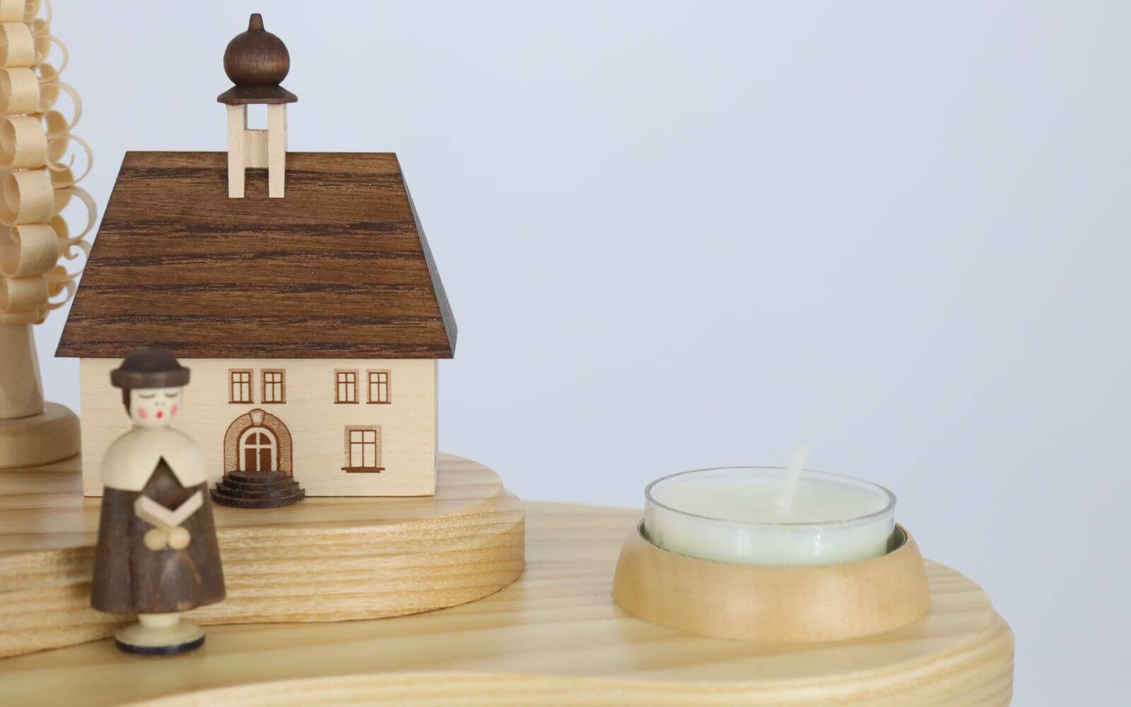 Weihnachtskerzenhalter Seiffener Dorf von Müller Kleinkunst_2