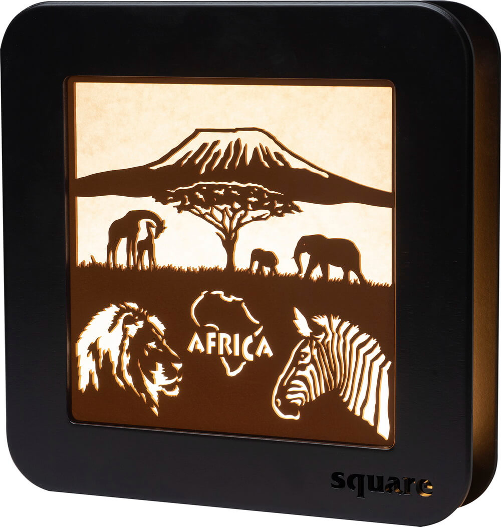 LED Wandbild Square Africa, 29 cm von Weigla_Bild1