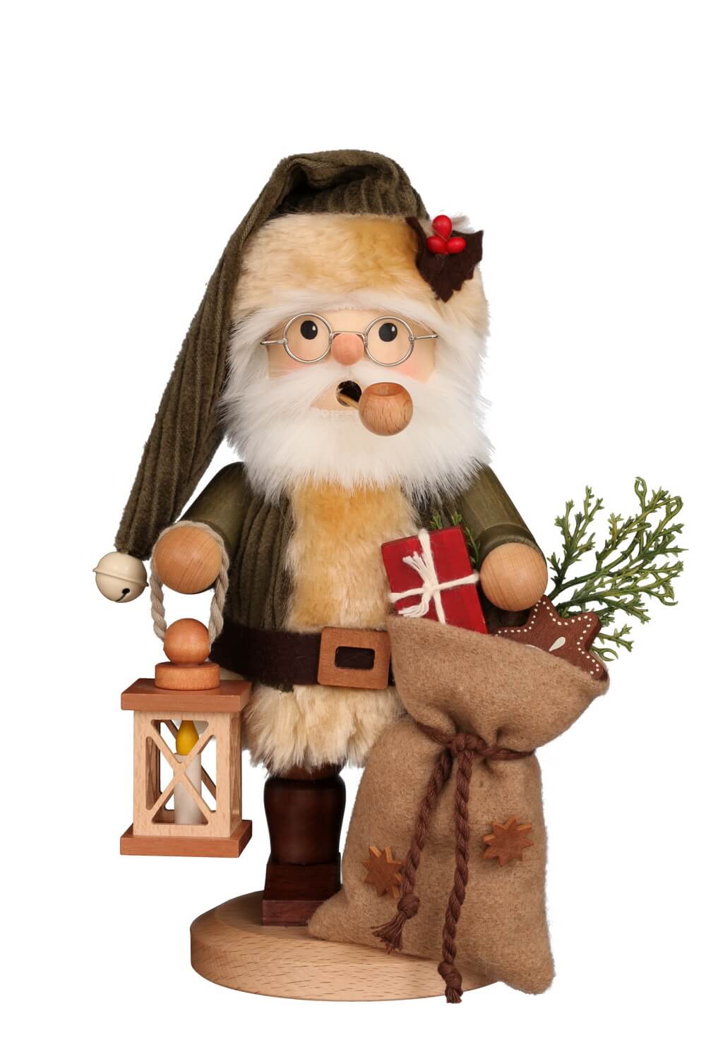 Räuchermännchen Weihnachtsmann mit Geschenken, 25 cm von Christian Ulbricht, Made in Germany