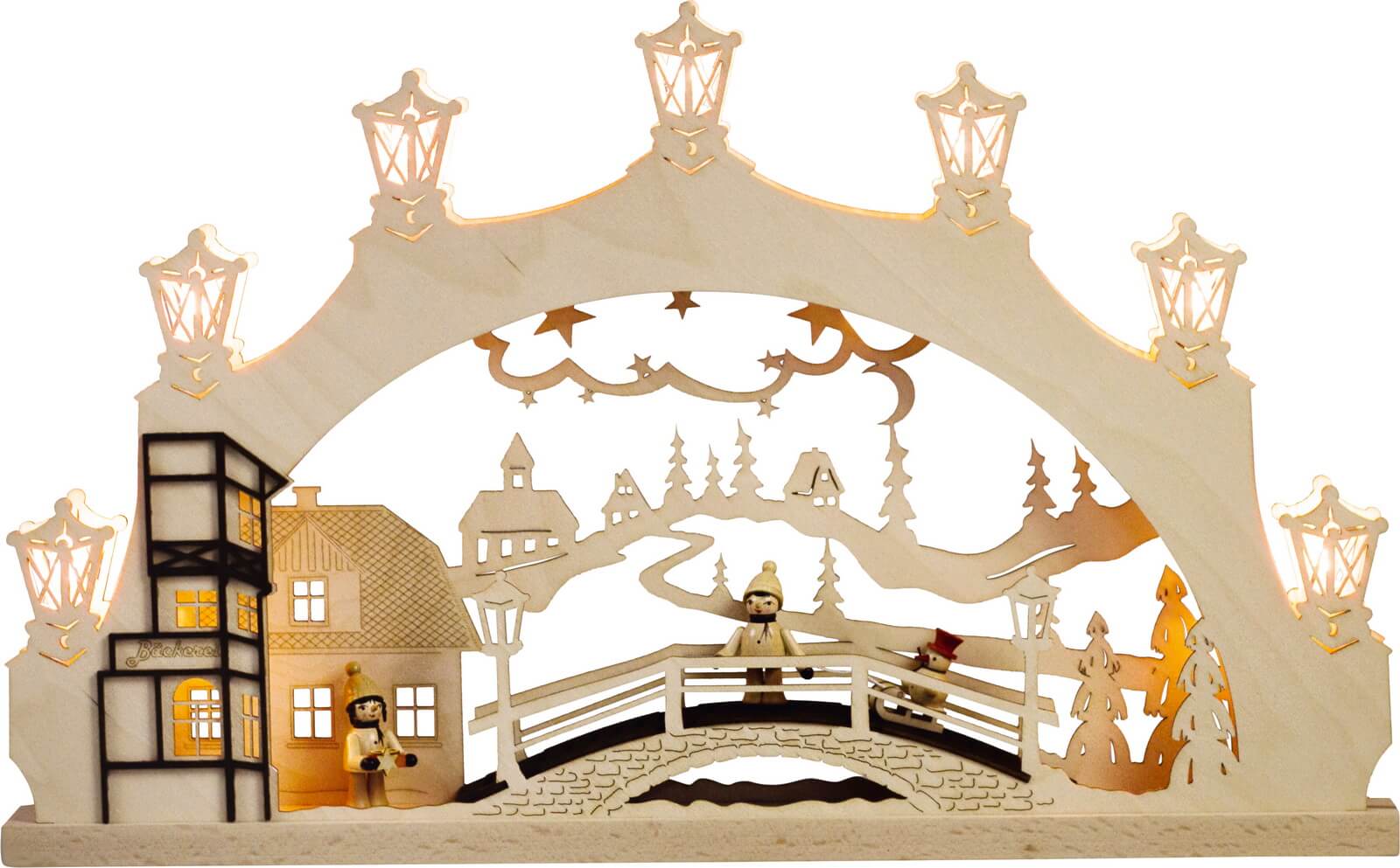 LED Schwibbogen Winterkind Erzgebirge von Weigla_Bild1