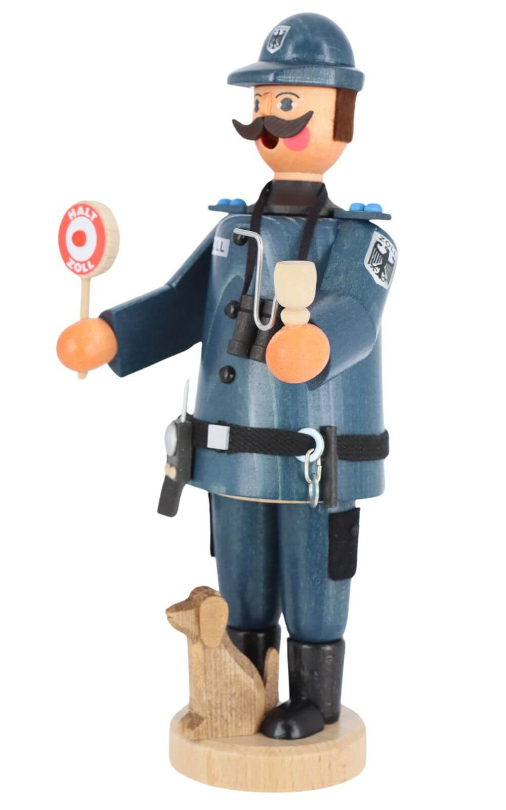 Räuchermännchen Zöllner mit Hund von Karl Werner_2