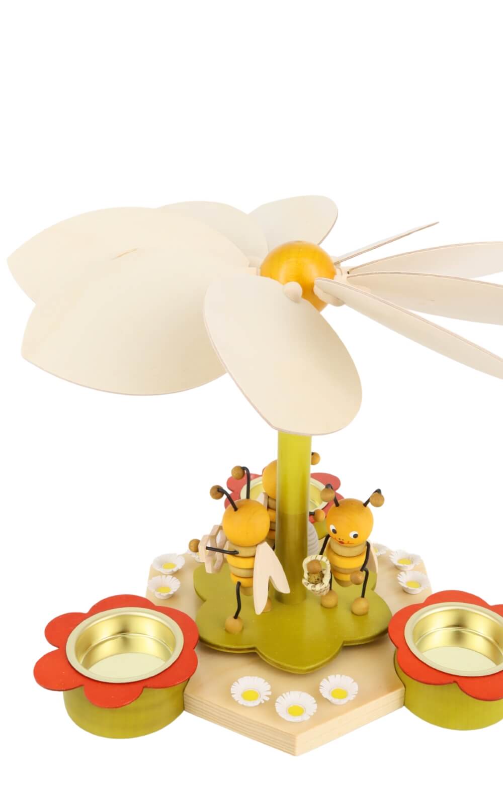 Teelichtpyramide mit Bienen, 19 cm von Ralf Zenker_1