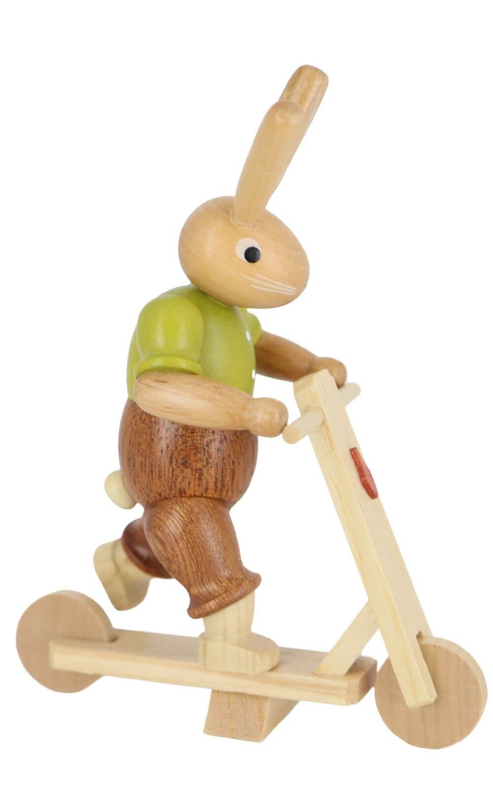 Osterhase auf Roller, 11 cm, farbig von Müller Kleinkunst_3