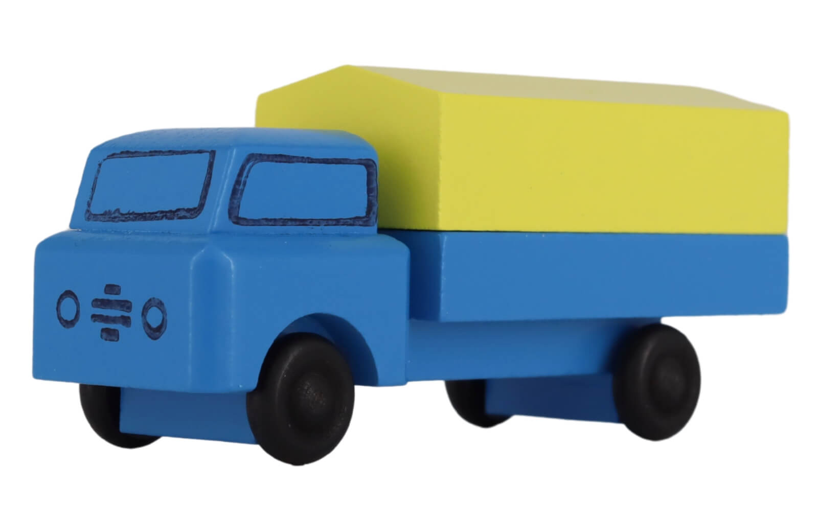 Holzspielzeug - LKW mit Plane, 8 cm, farbig von Robbi Weber_1