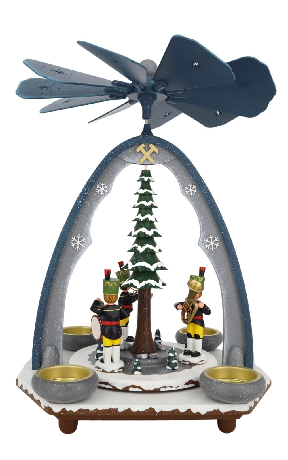 Weihnachtspyramide mit Bergmannskapelle von Hubrig Volkskunst_1