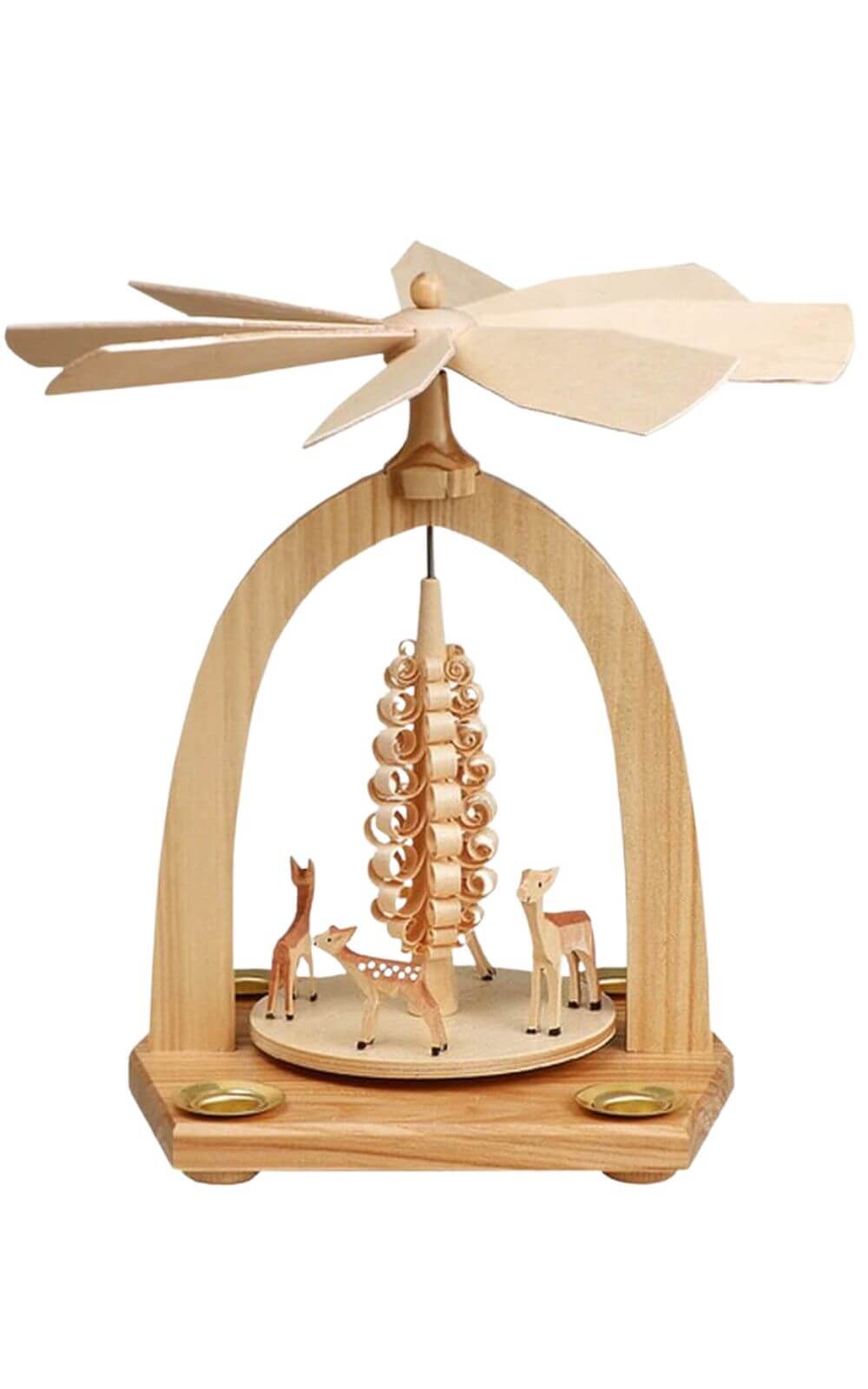 Weihnachtspyramide Rehe, 23 cm von Theo Lorenz