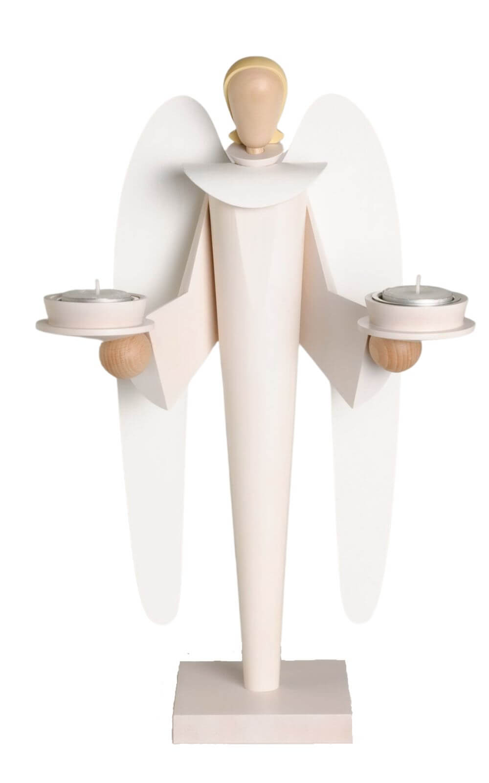 Weihnachtsengel für Teelichte, 39 cm, weiß von KWO_1
