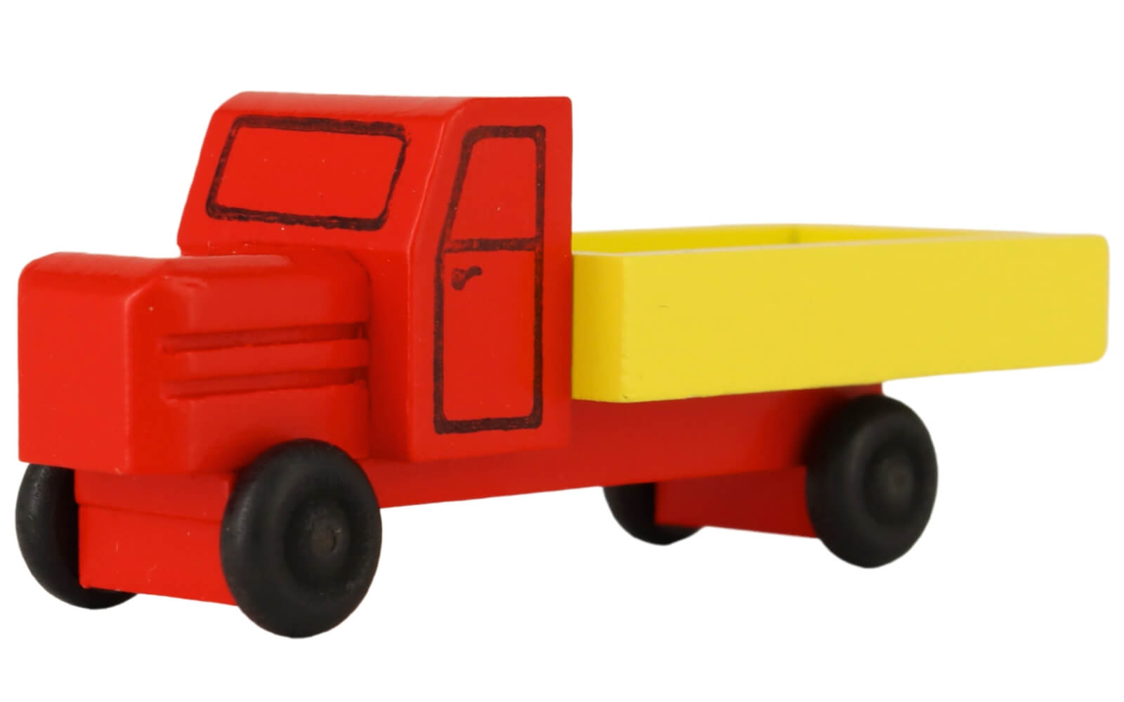 Holzspielzeug - LKW Kastenwagen, farbig von Robbi Weber_1