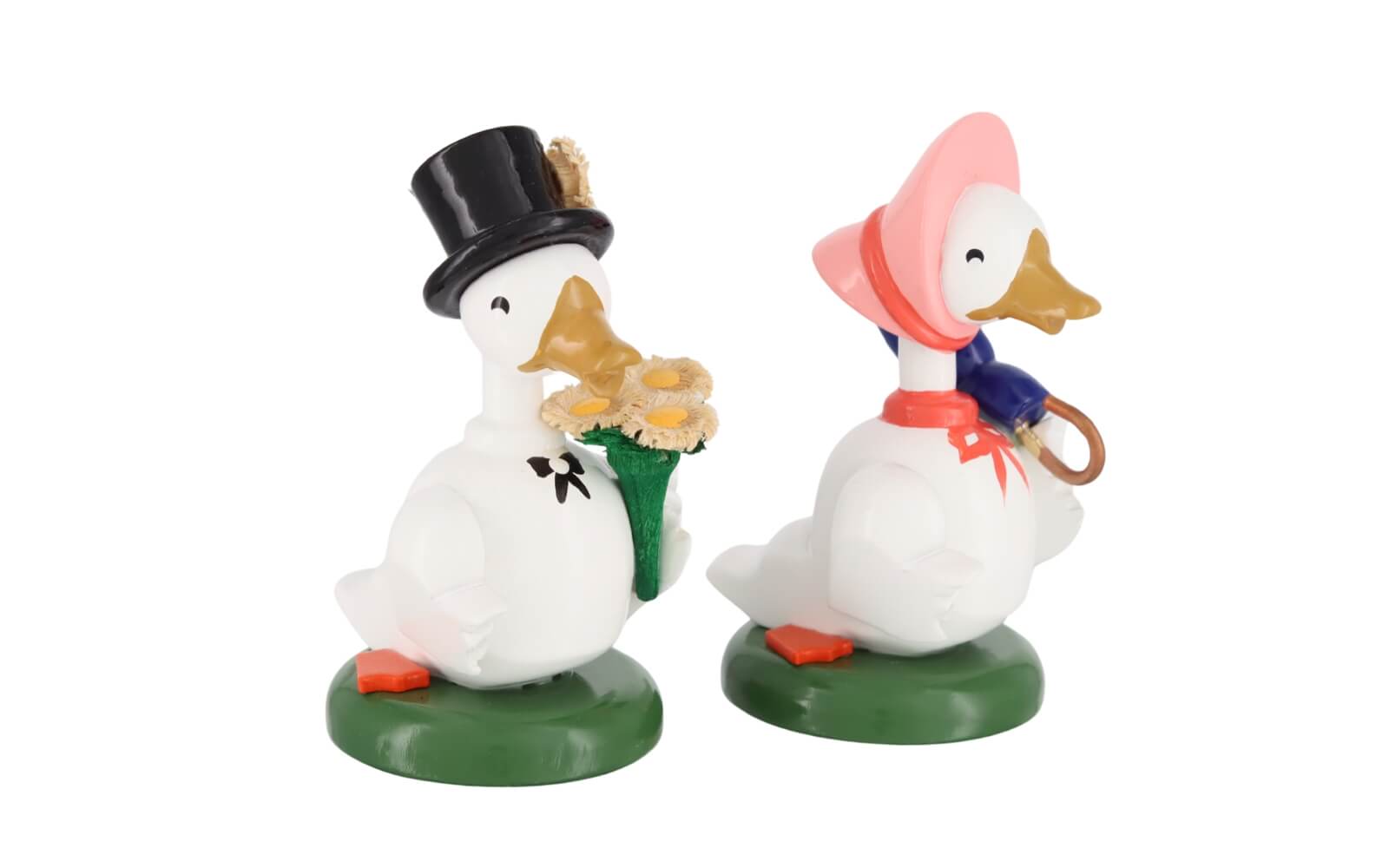 Gänse - Brautpaar, farbig, 2-teilig von SEIFFEN.COM_3