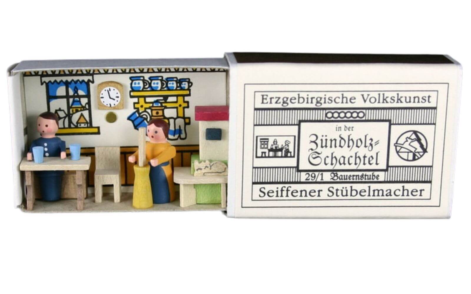 Zündholzschachtel Bauernstube von Gunter Flath