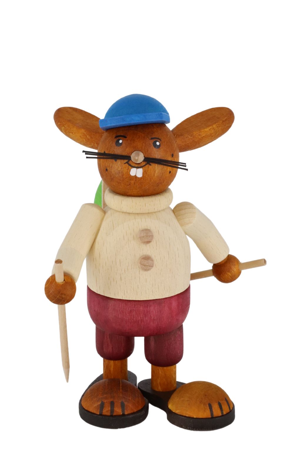 Osterhase Wanderer, farbig, 13 cm von SEIFFEN.COM_2