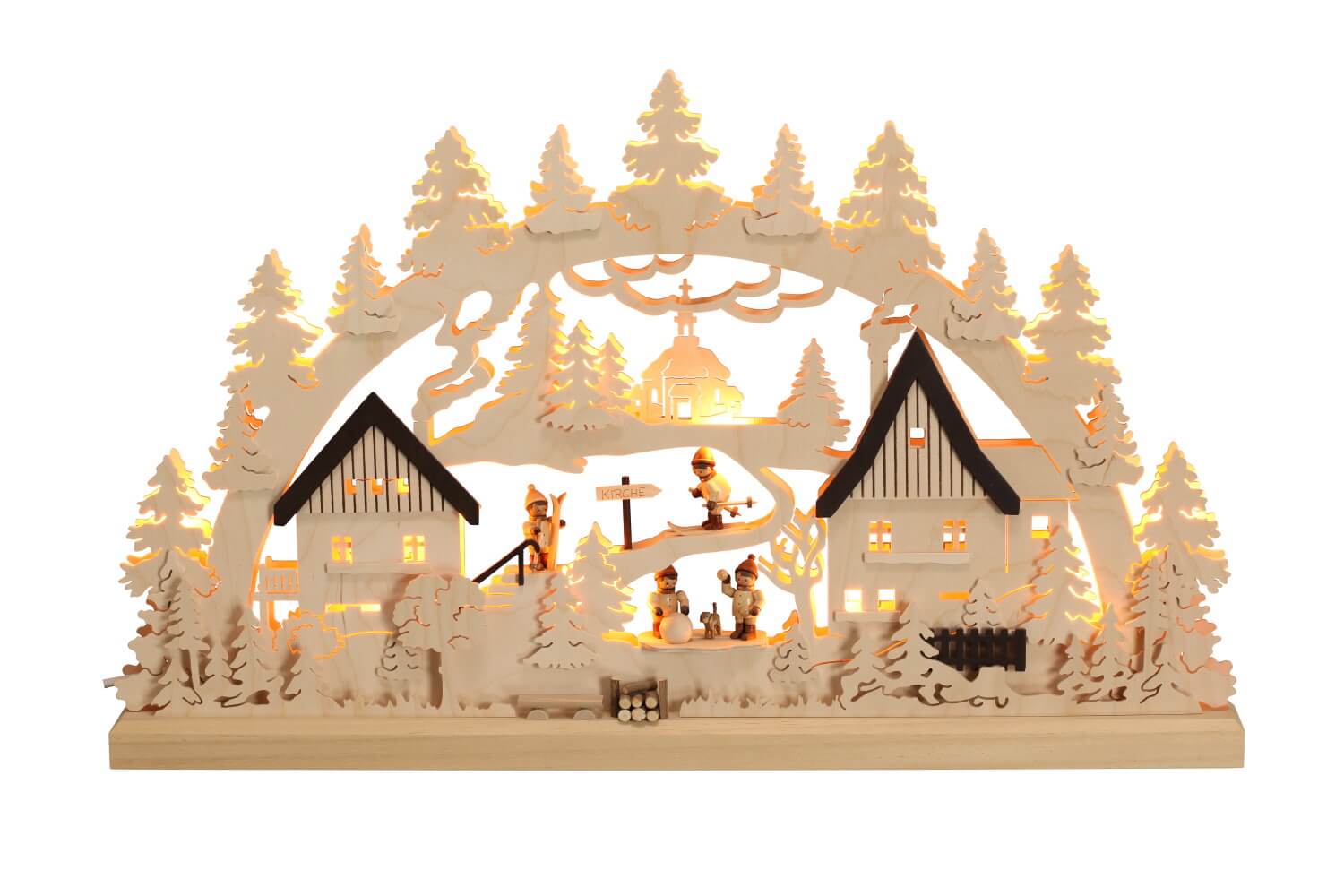 Schwibbogen Winterkinder, 63 cm von Romy Thiel