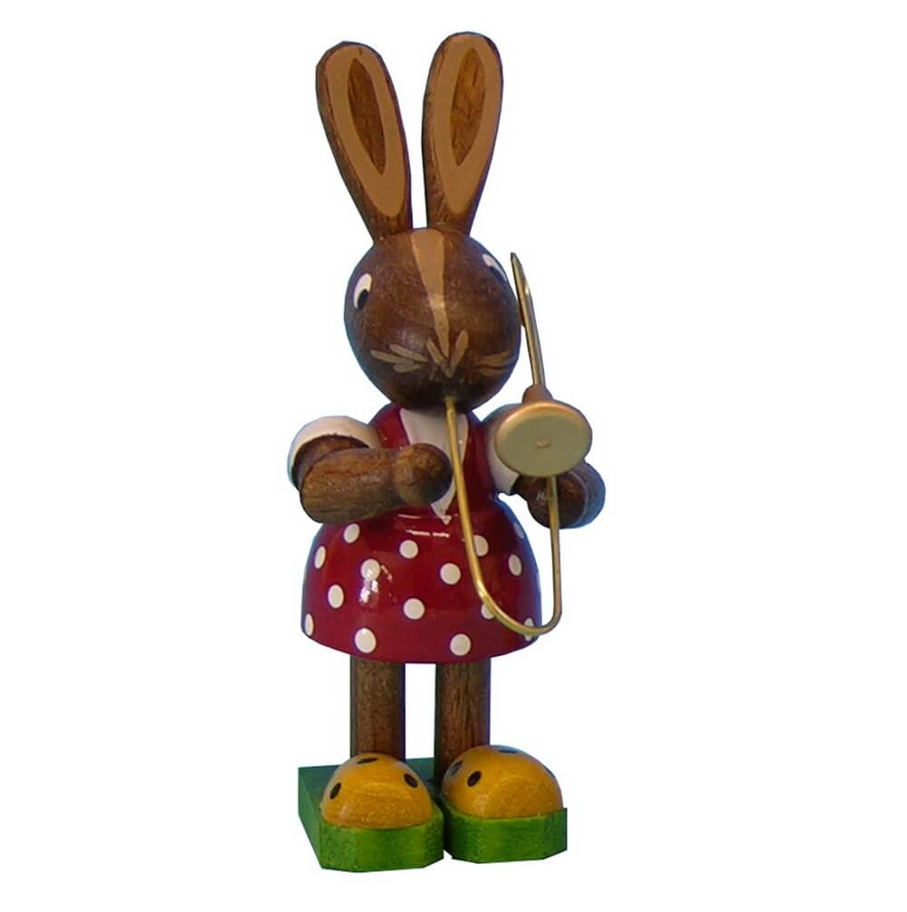Osterhase - Mädchen mit Posaune von Figurenland Uhlig GmbH