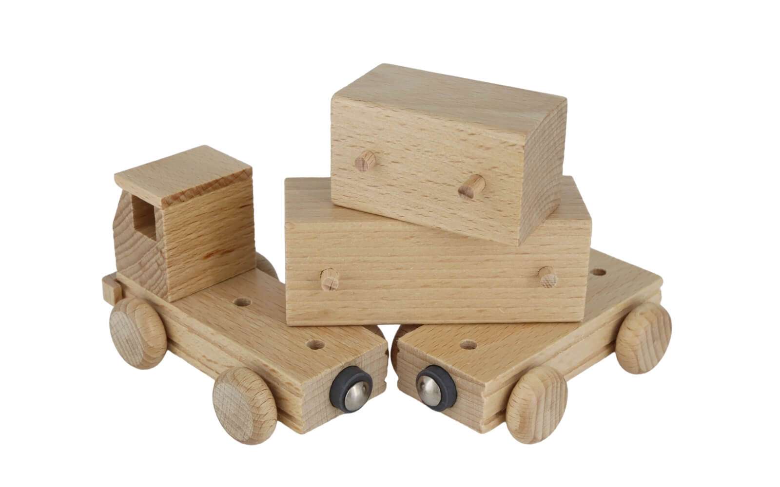 Holzspielzeug Lastzug, natur, 15 cm von Ebert GmbH_3