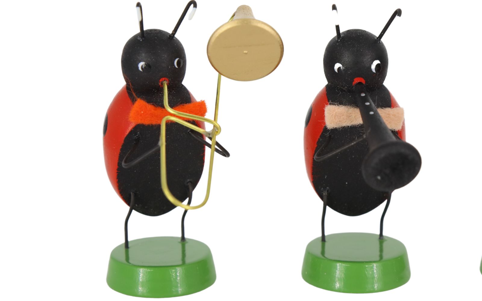 Miniatur Frühlingskapelle mit 4 Marienkäfermusikanten, 7 cm von Ralf Zenker_3