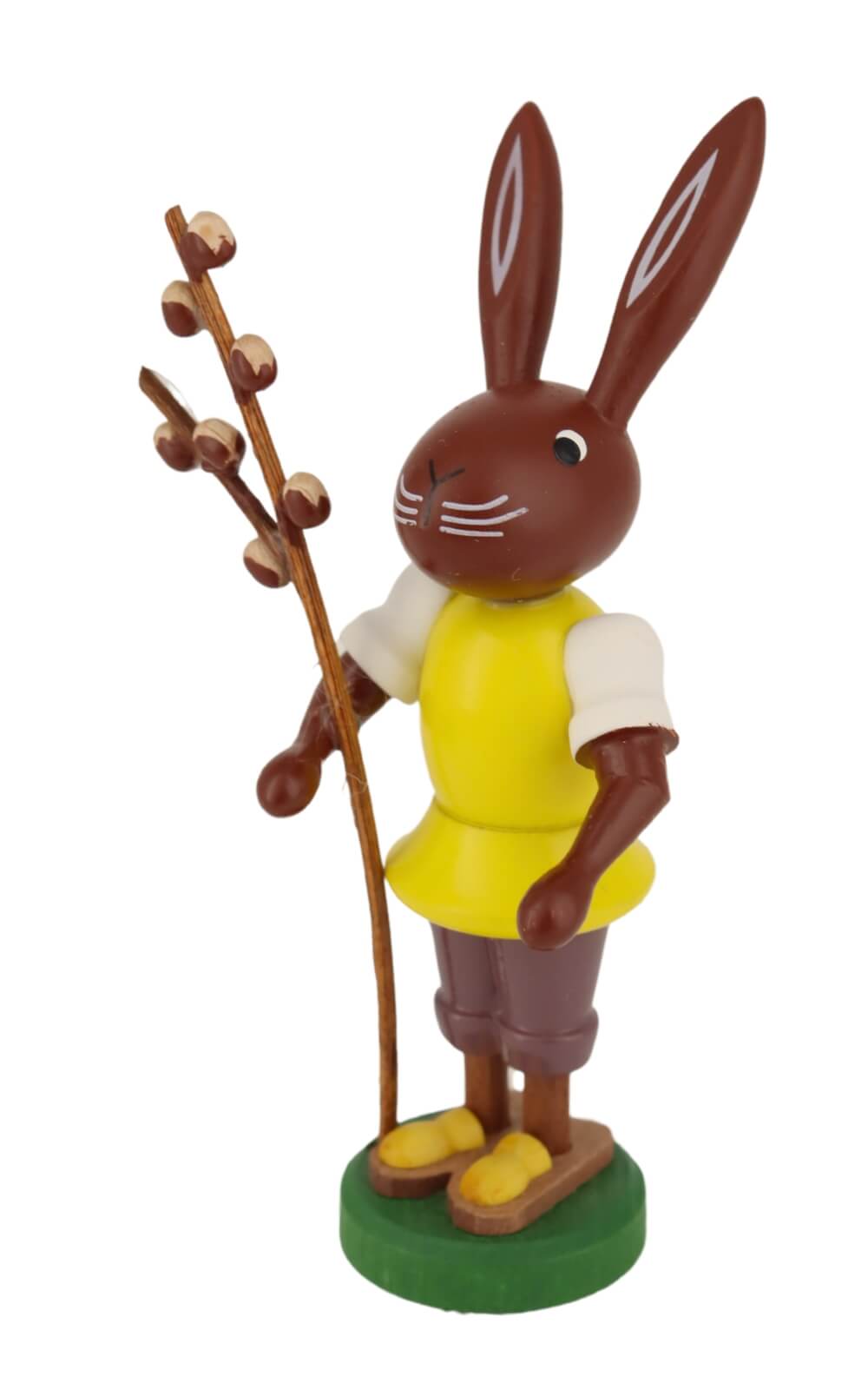 Osterhase mit Weidenkätzchen, 9 cm von Thomas Preißler_1