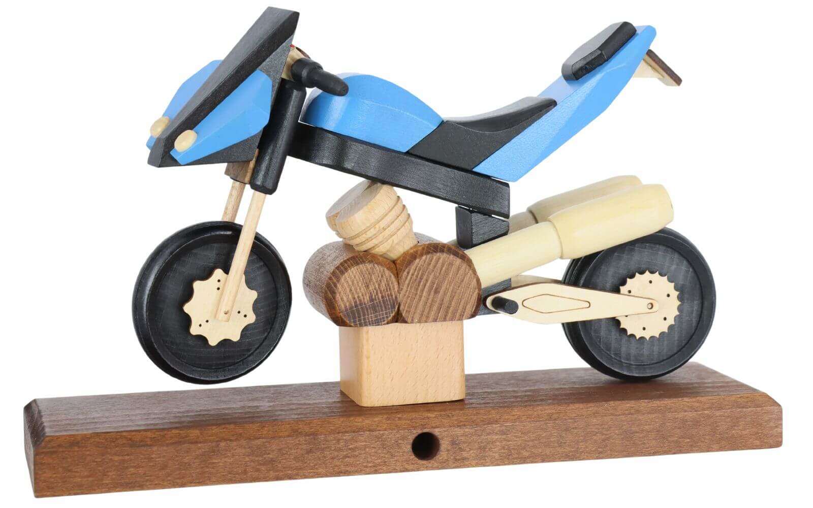 Räuchermann - Räuchermotorrad Sport, blau von Gerd Hofmann_2