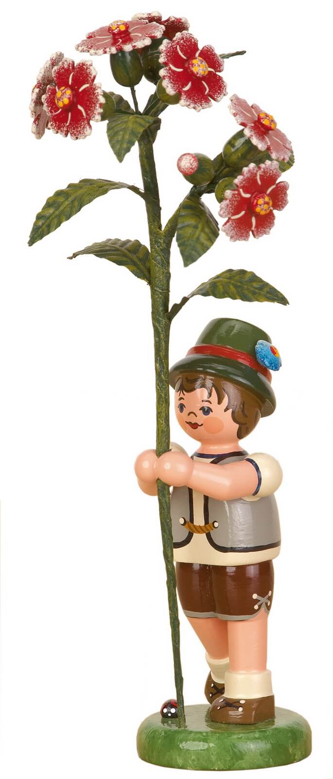 Blumenkind Junge mit Buschnelke von Hubrig Volkskunst