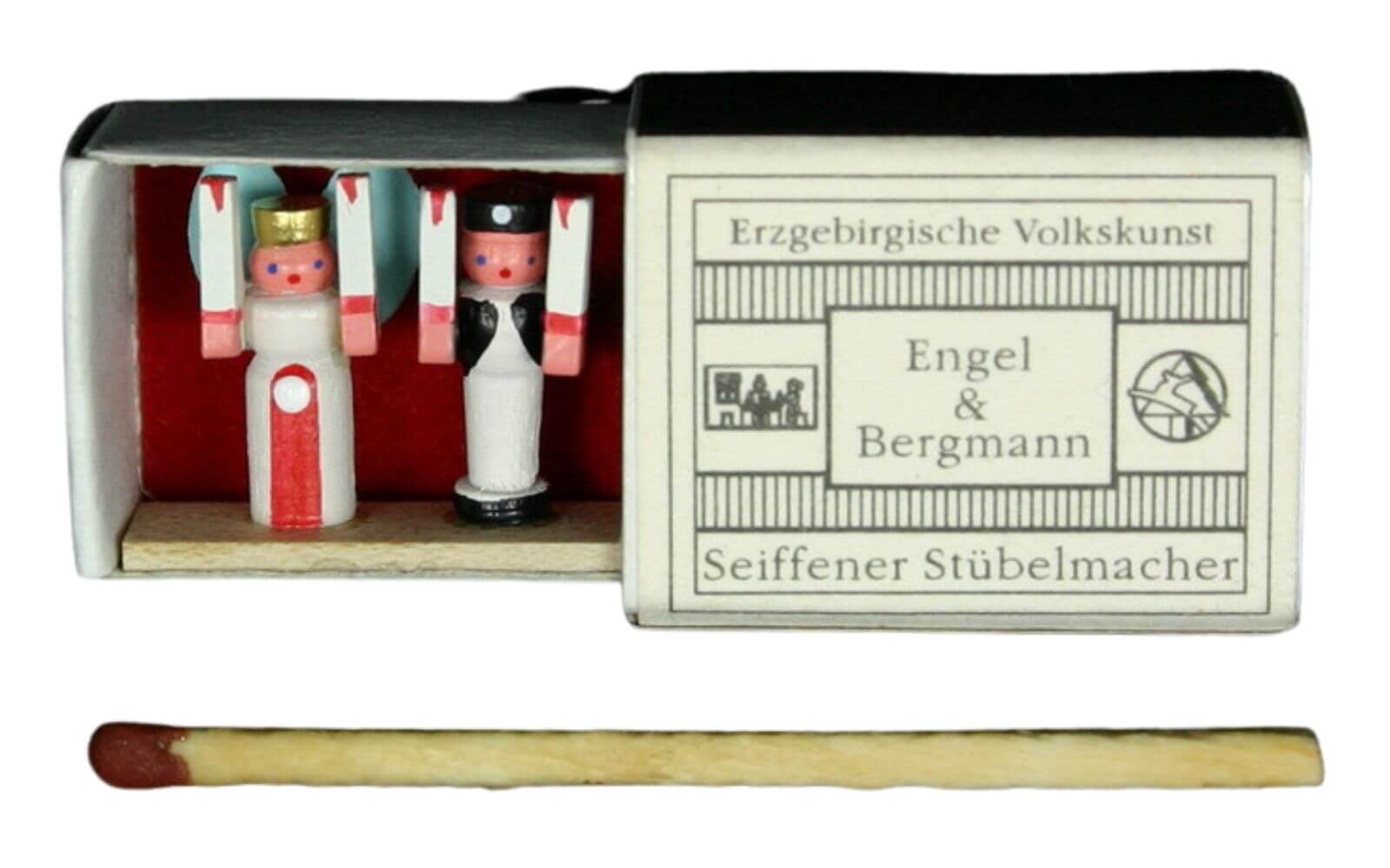Mini-Zündholzschachtel Engel Bergmann Gunter Flath