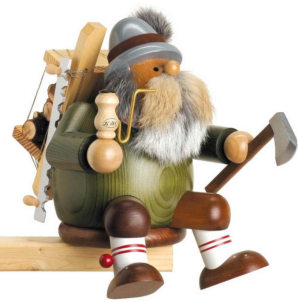 Räuchermännchen Kantenhocker Holzfäller, 22 cm von KWO