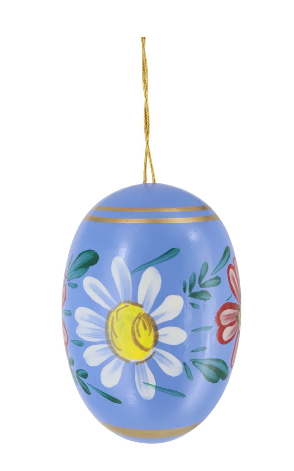 Osterei blau mit Blumen von Figurenland Uhlig GmbH_1