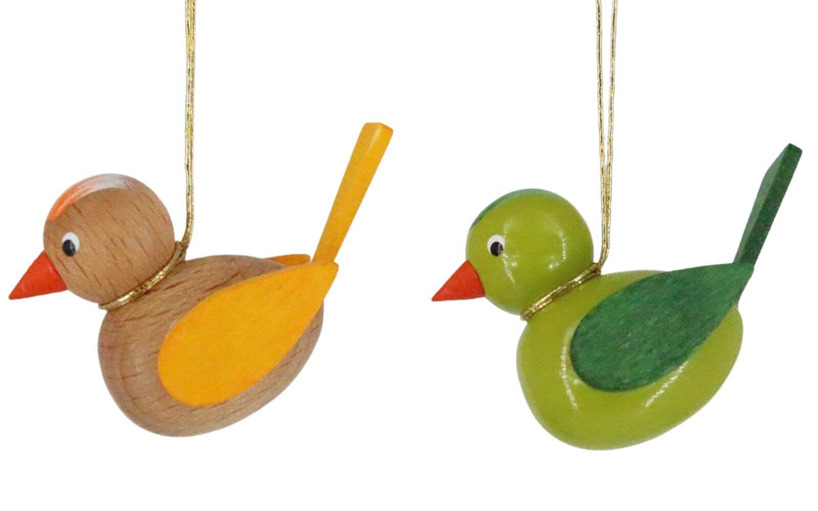 Vögel zum Hängen, grün/ braun, 2 Stück von SEIFFEN.COM by Nestler GmbH_2