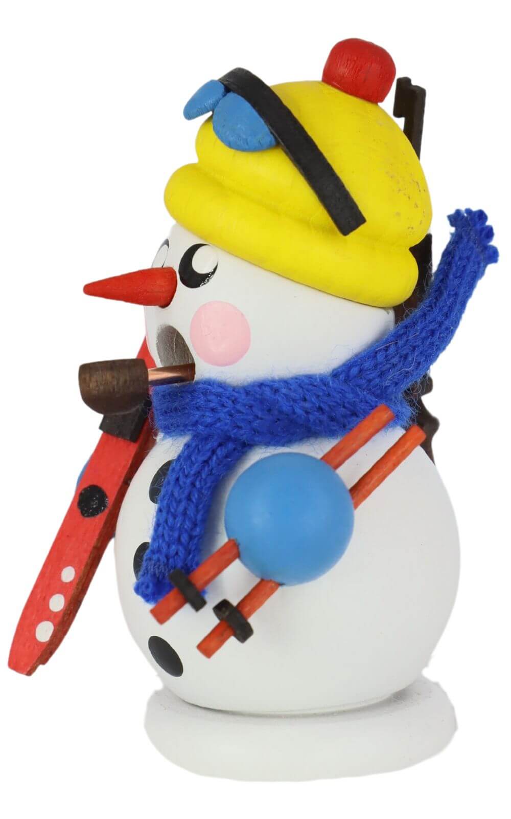 Räuchermännchen Schneemann Biathlet, 8 cm, farbig von Gerd Hofmann_2