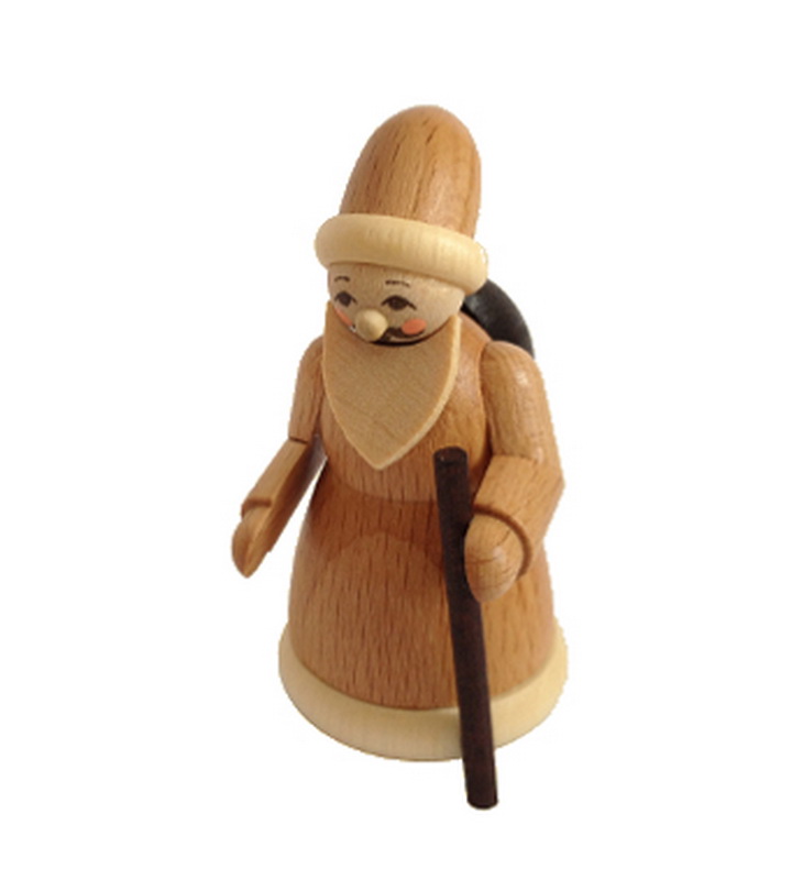 Miniatur - Weihnachtsmann, 6 cm, natur von Spielwarenmacher Günther
