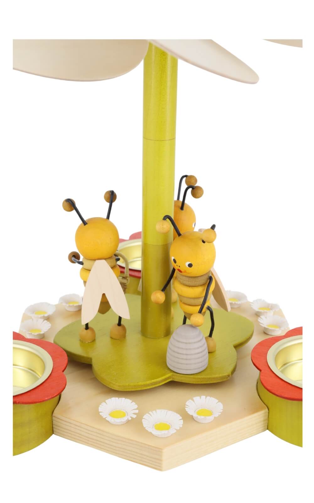 Teelichtpyramide mit Bienen, 19 cm von Ralf Zenker_2