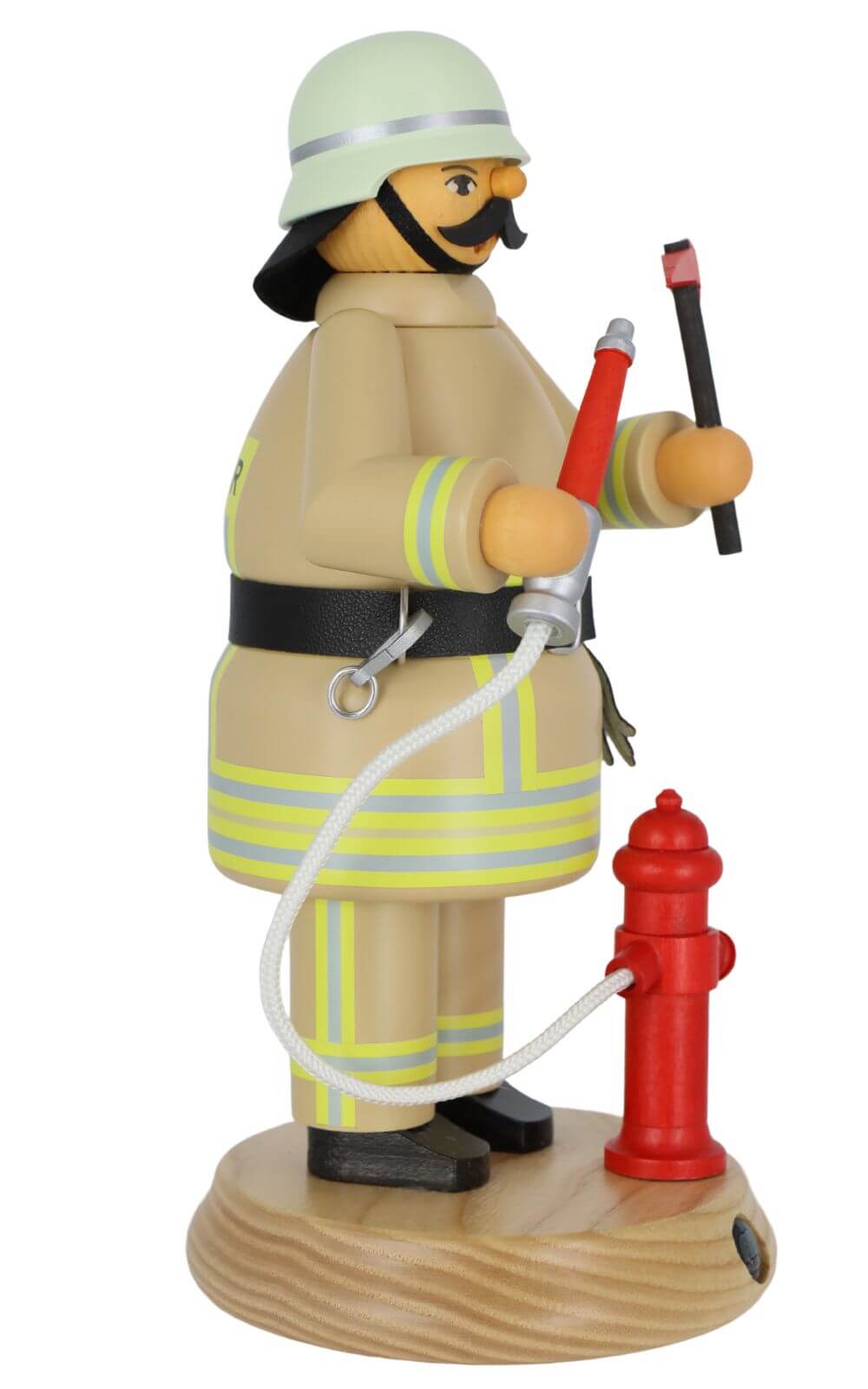 Räuchermännchen Feuerwehrmann in safaribeige, 24 cm, von Müller Kleinkunst_2