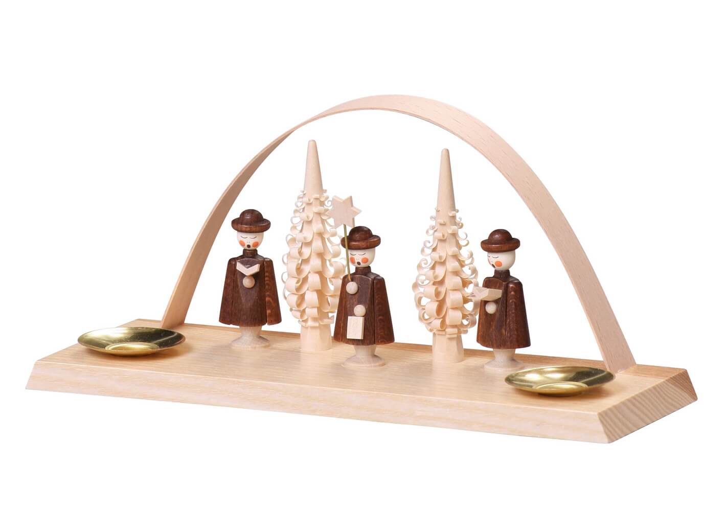 Kerzenhalter Schwibbogen mit Kurrende, 10 cm von Thomas Preißler