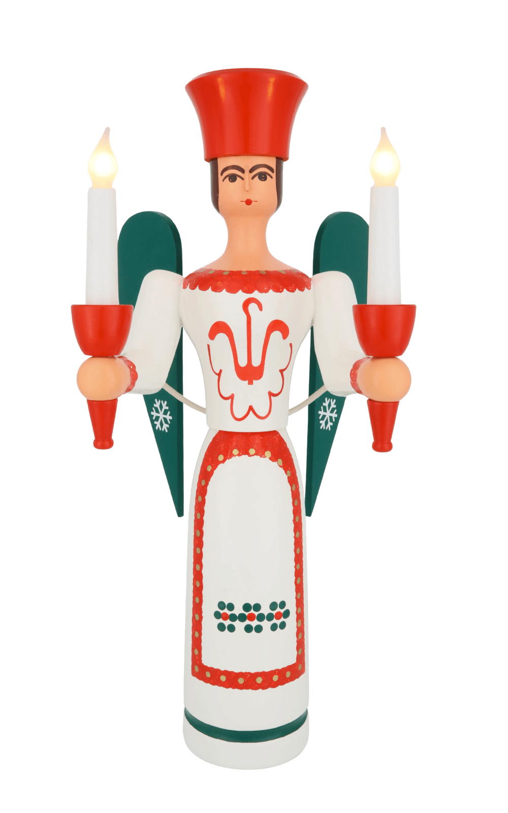 Weihnachtsengel, farbig, elektrisch beleuchtet, 50 cm von SEIFFEN.COM