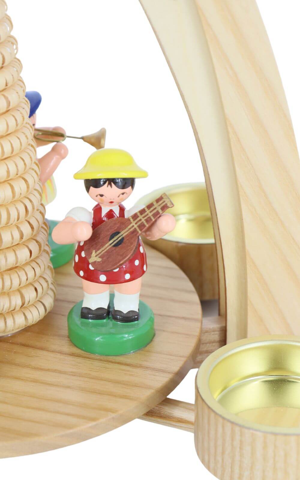 Frühlingspyramide mit 4 Instrumentenkinder, 27 cm von Figurenland Uhlig GmbH_6