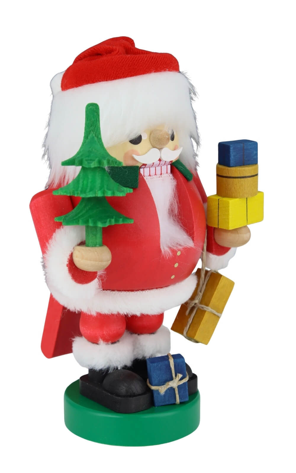 Nussknacker Santa mit Paketen, 19 cm von Richard Glässer_2