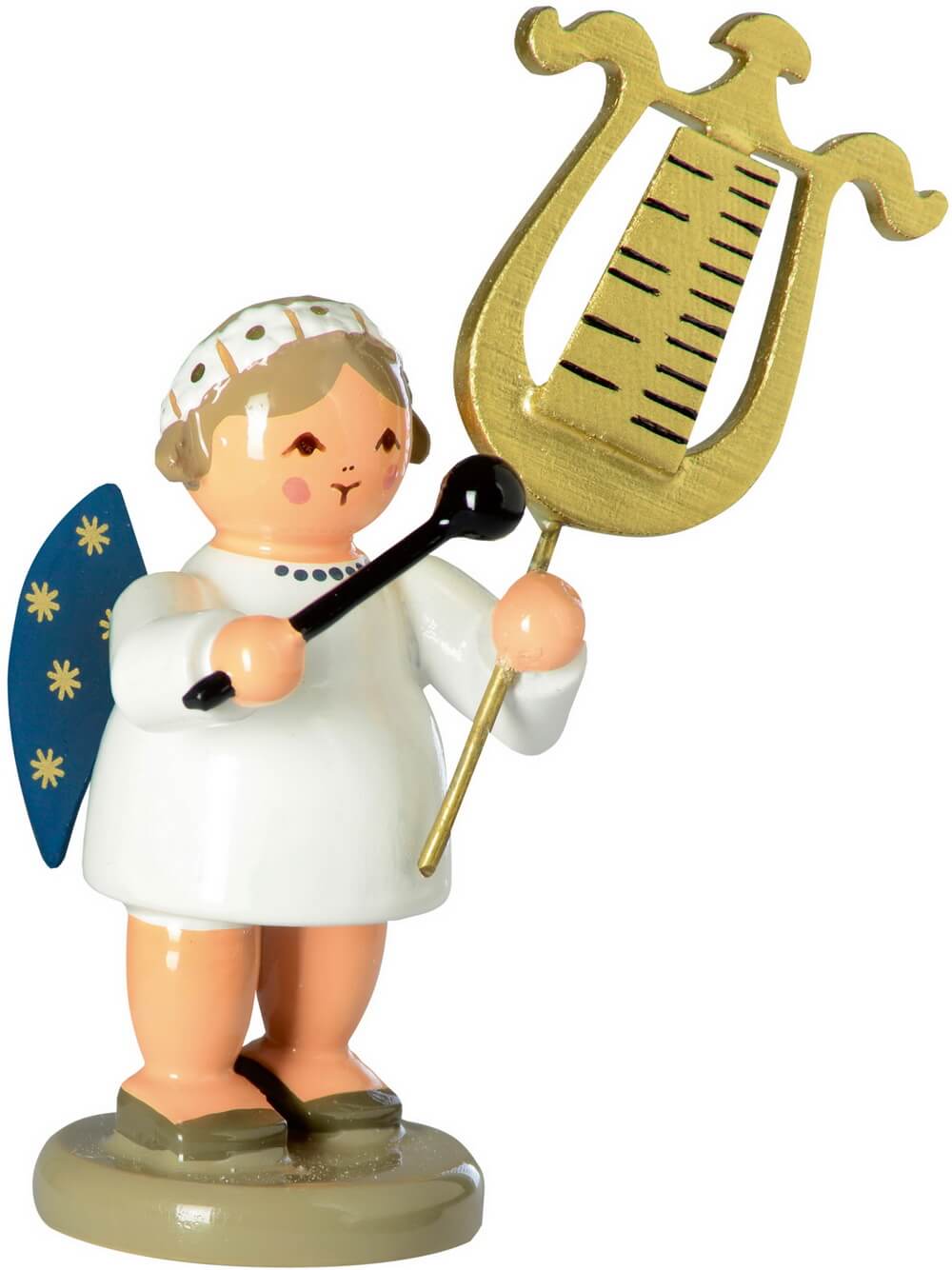 Miniatur Weihnachtsengel mit Glockenspiellyra, 6 cm von KWO