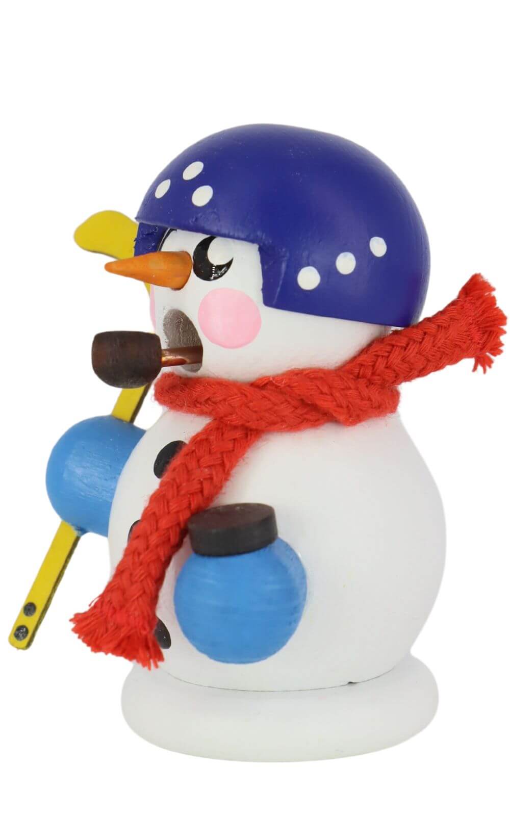 Räuchermännchen Hockeyspieler mit Helm, farbig von Gerd Hofmann_3