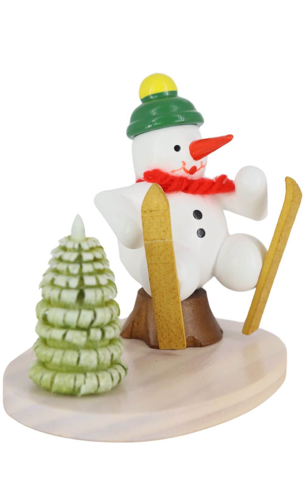Miniatur Schneemann Ski-Unfall, 7 cm, farbig von Ralf Zenker_2