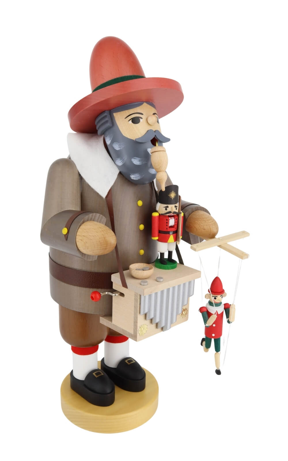 Räuchermännchen Puppenspieler mit Spielwerk, 36 cm von Richard Glässer_3