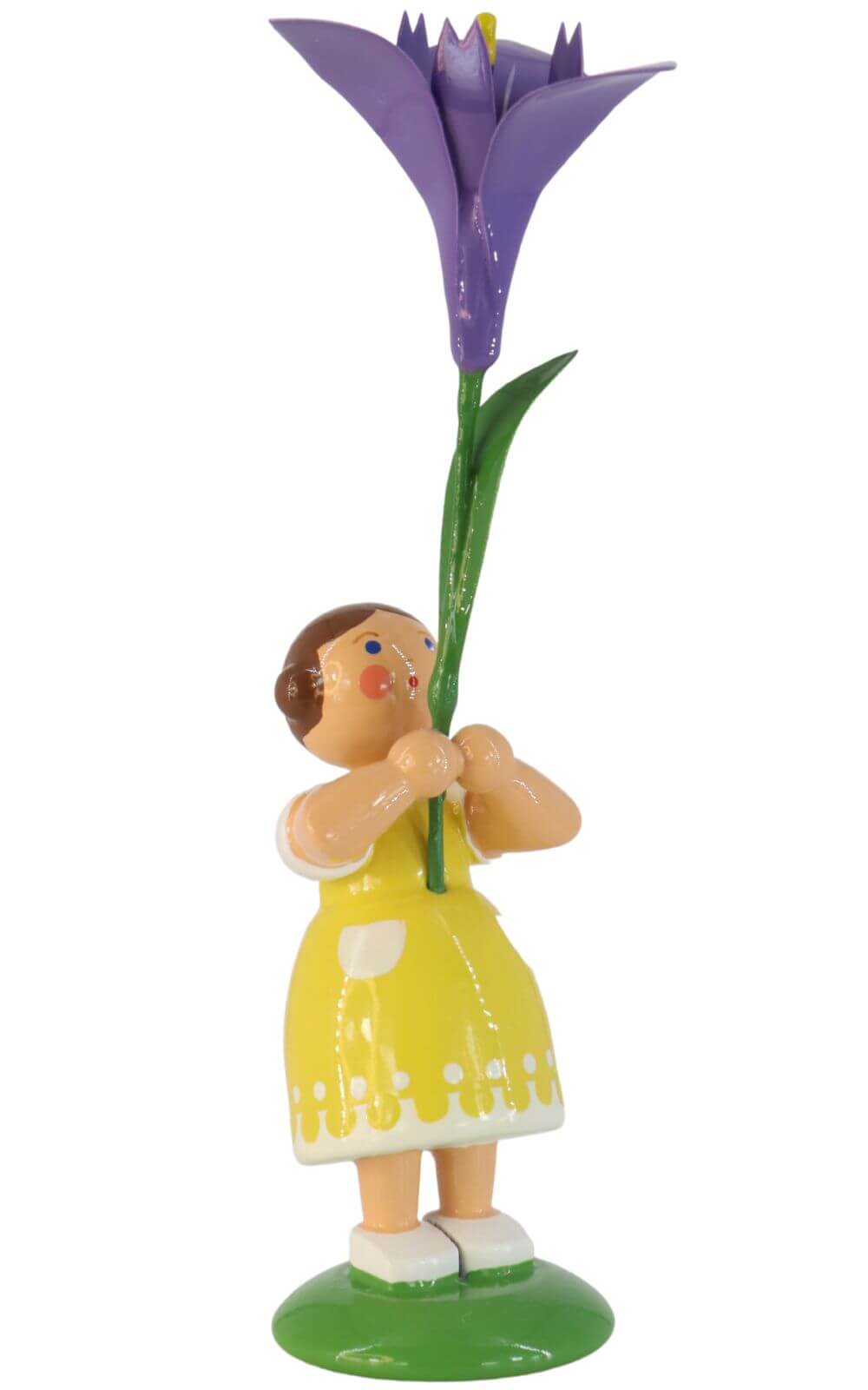 Blumenmädchen mit Iris, 12 cm von HODREWA Legler