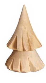Baum, natur, geschnitzt, 4 cm von Romy Thiel