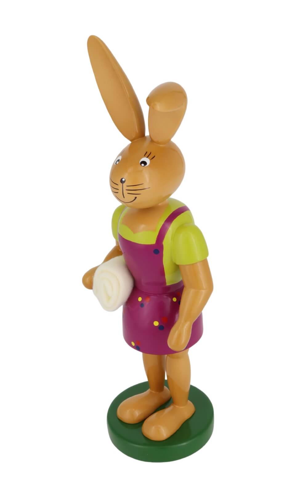 Osterhase - Häsin mit Picknickdecke, 25 cm von Holzkunst Gahlenz_2