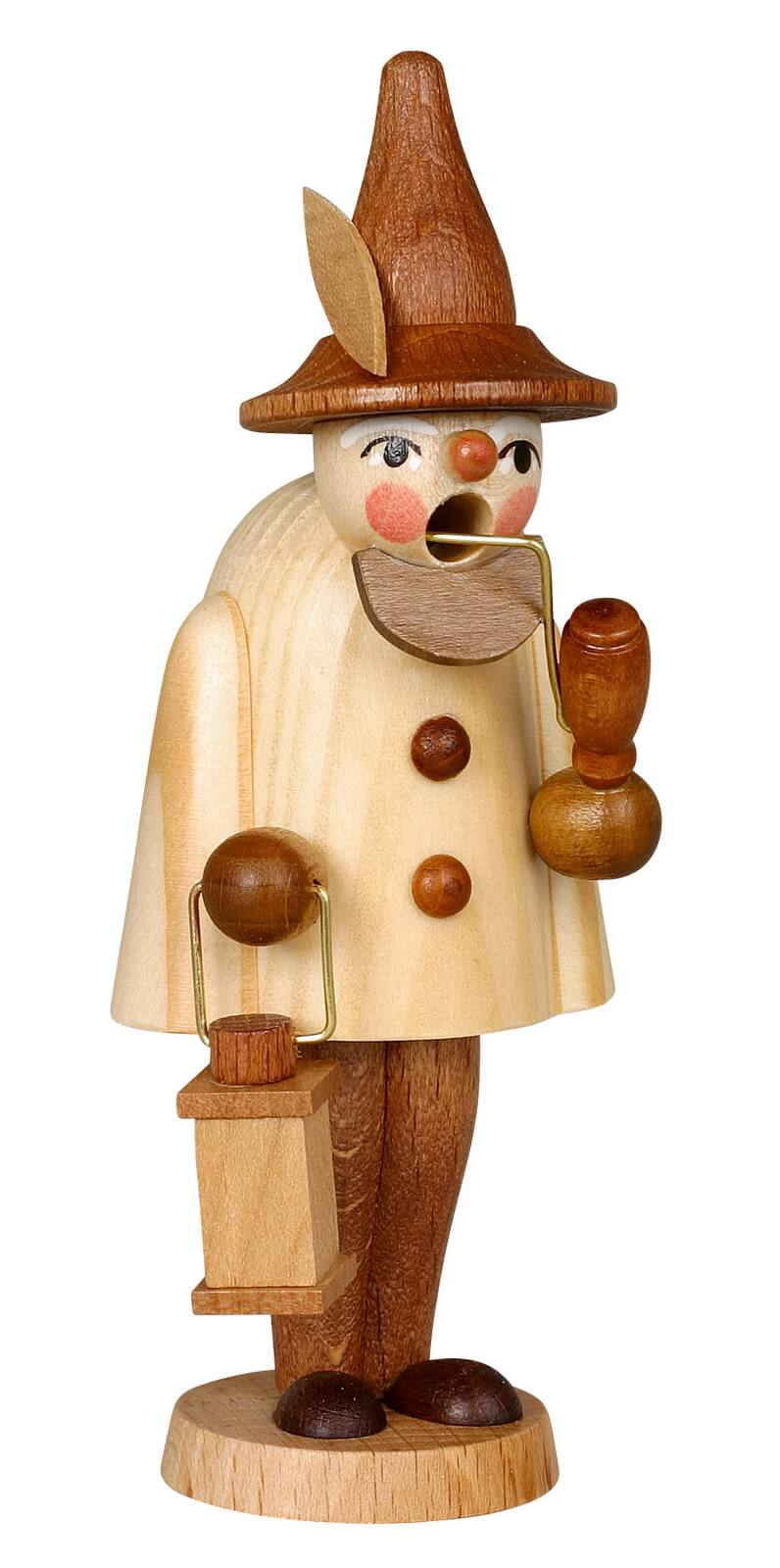 Räuchermännchen Wichtel, natur, 11 cm von Jan Stephani aus Seiffen im Erzgebirge