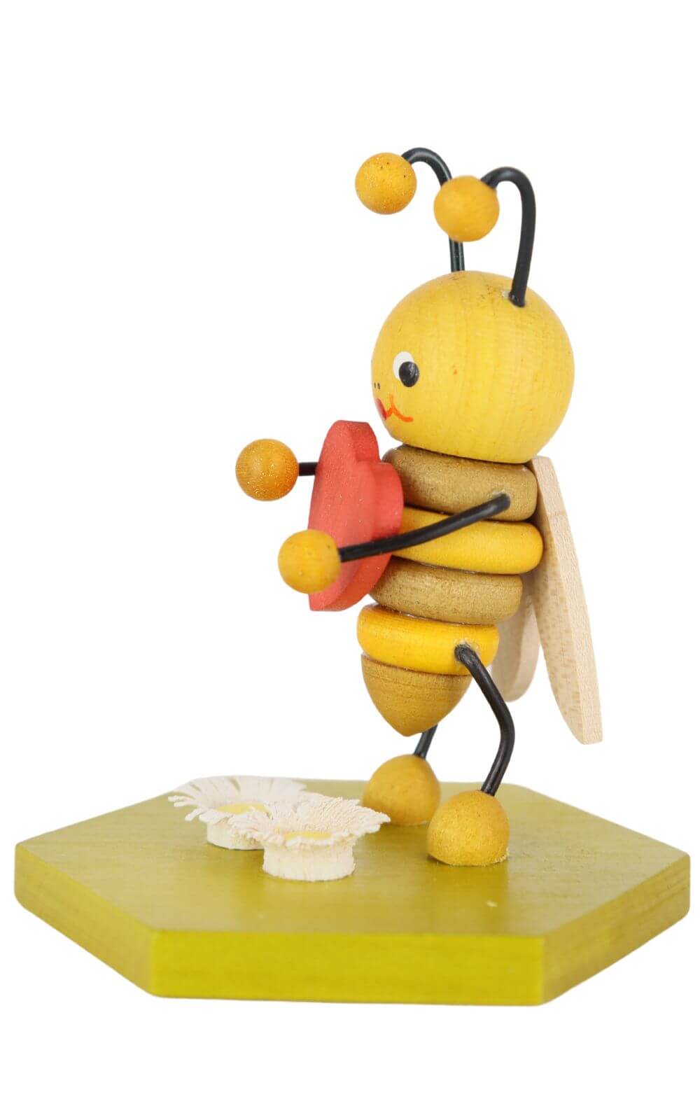 Miniatur Biene mit Herz, 8 cm, farbig von Ralf Zenker_3