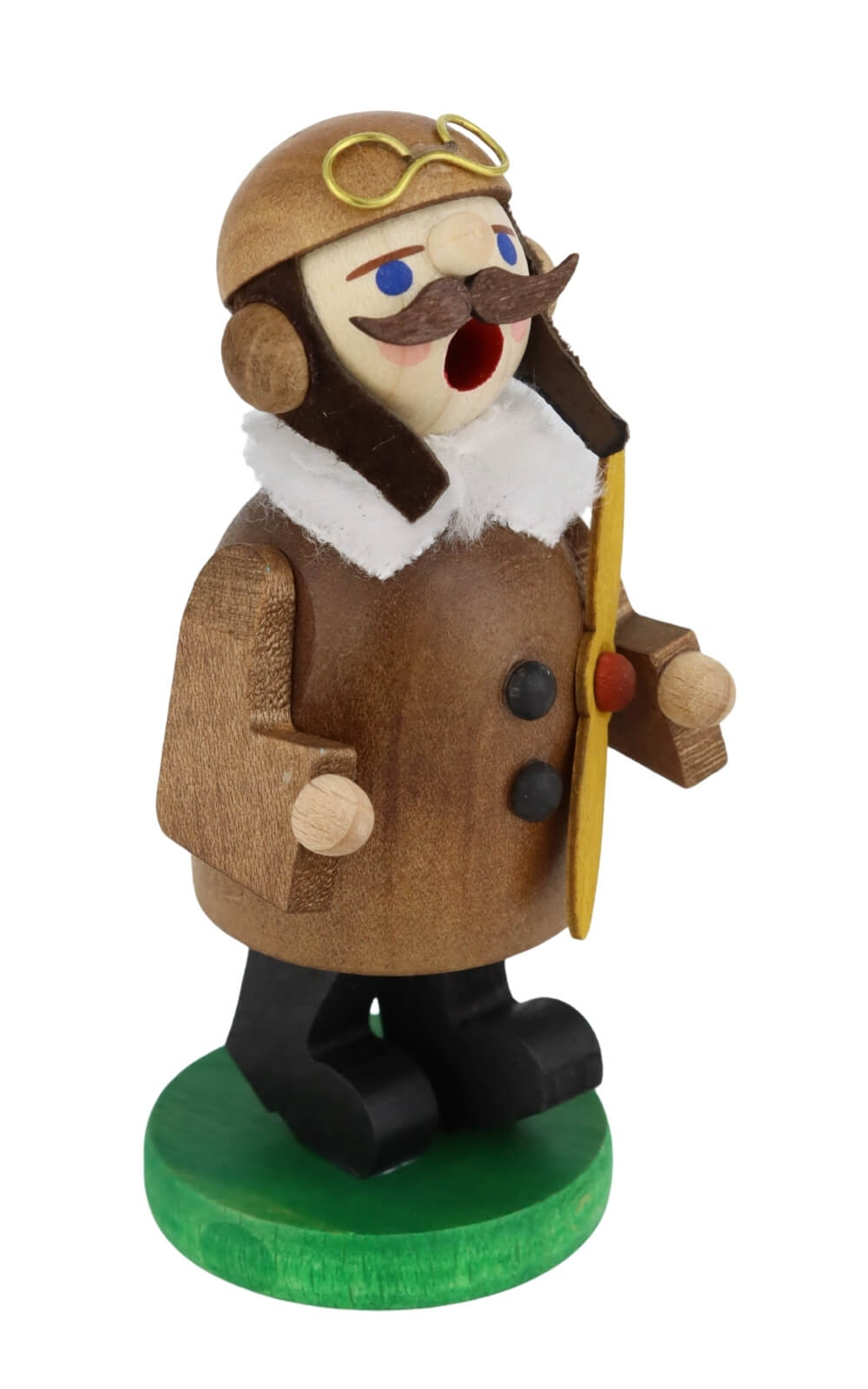 Räuchermännchen Pilot historisch, 11 cm von Richard Glässer_3