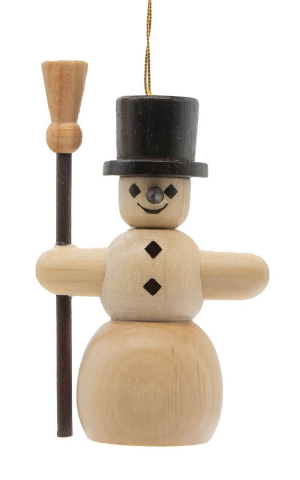 Christbaumschmuck Schneemann, natur von Spielwarenmacher Günther