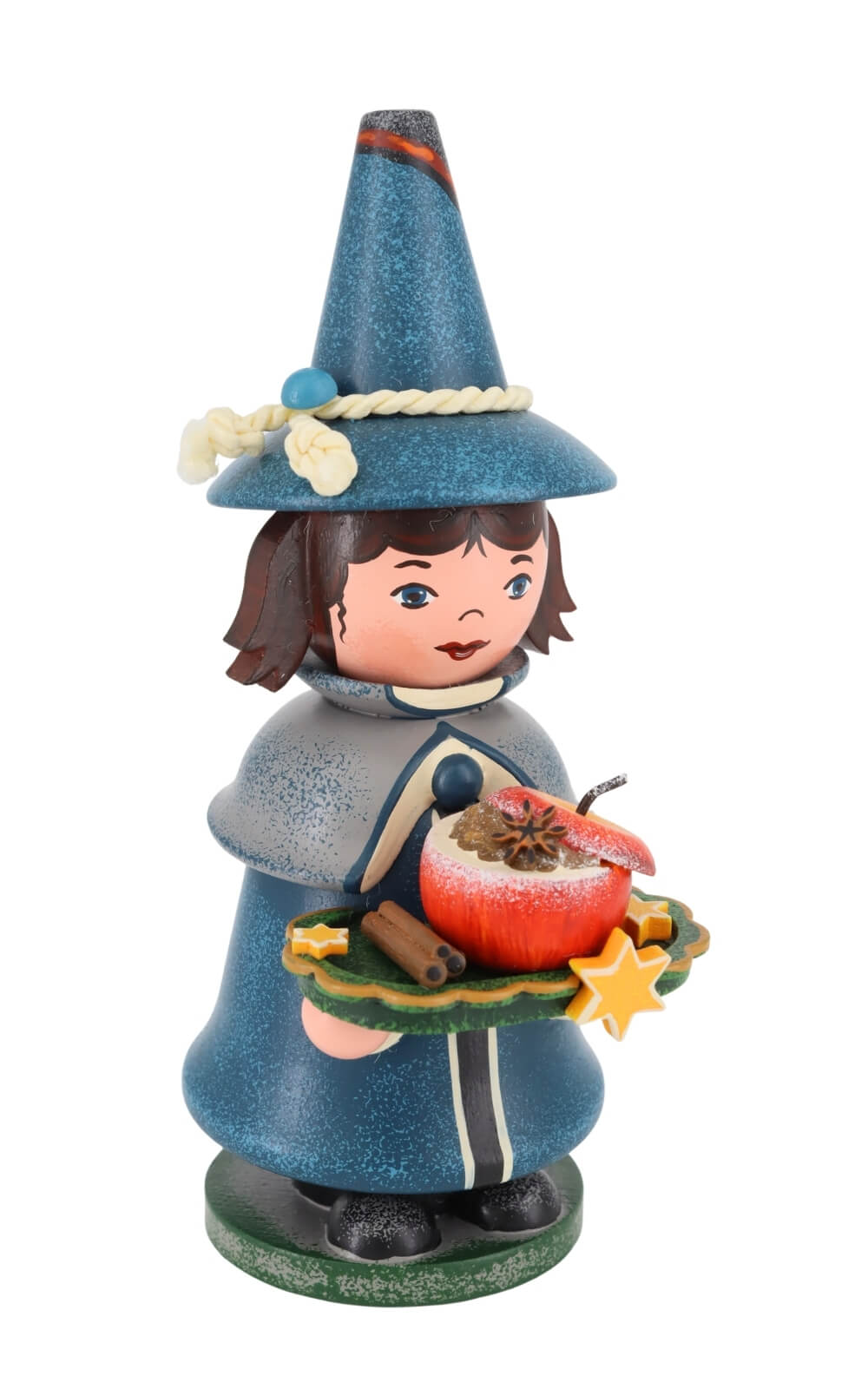 Räuchermännchen Wichtel mit Bratapfel, 14 cm von Hubrig Volkskunst_3